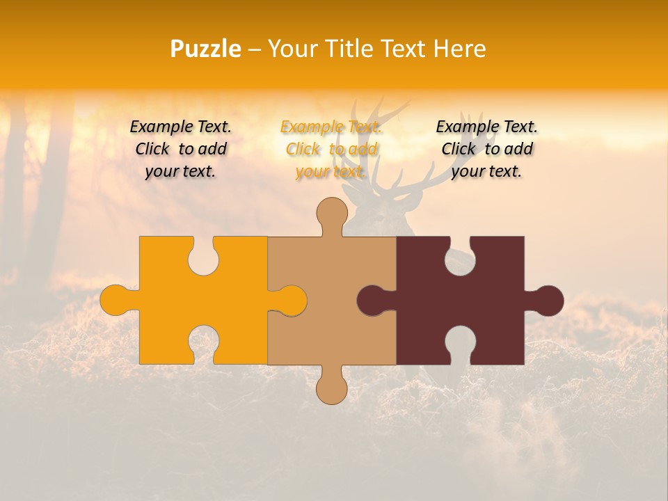 Antler Evening Sun Purple PowerPoint Template