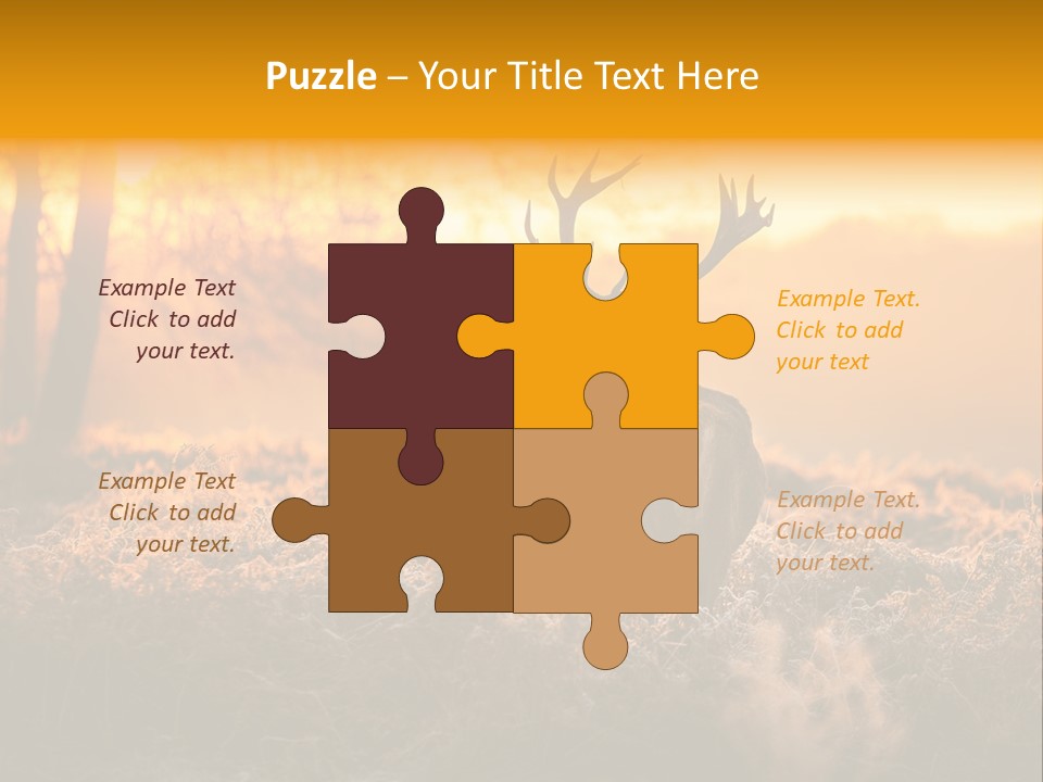 Antler Evening Sun Purple PowerPoint Template