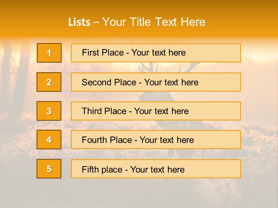 Antler Evening Sun Purple PowerPoint Template