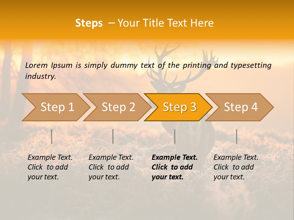 Antler Evening Sun Purple PowerPoint Template