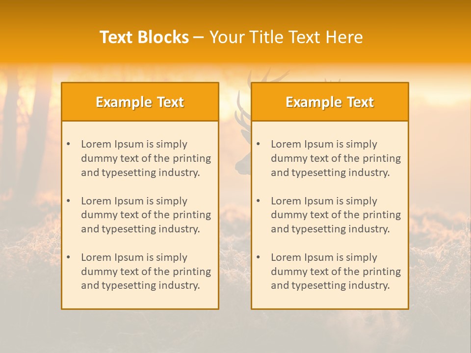 Antler Evening Sun Purple PowerPoint Template