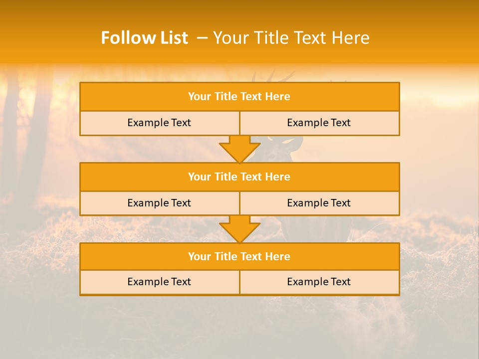 Antler Evening Sun Purple PowerPoint Template