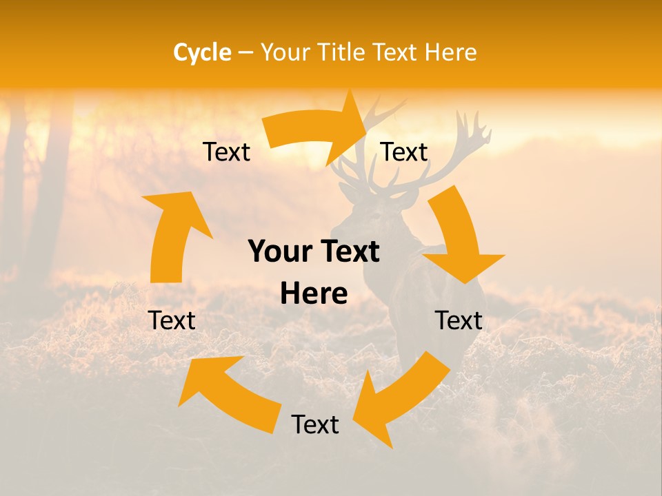 Antler Evening Sun Purple PowerPoint Template