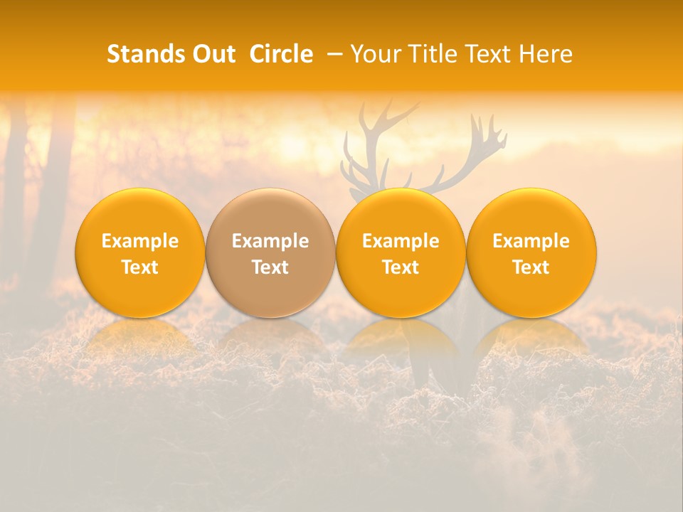 Antler Evening Sun Purple PowerPoint Template