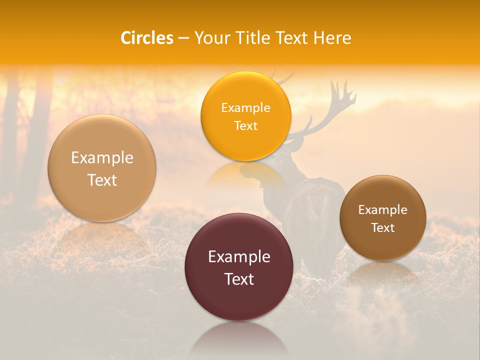 Antler Evening Sun Purple PowerPoint Template