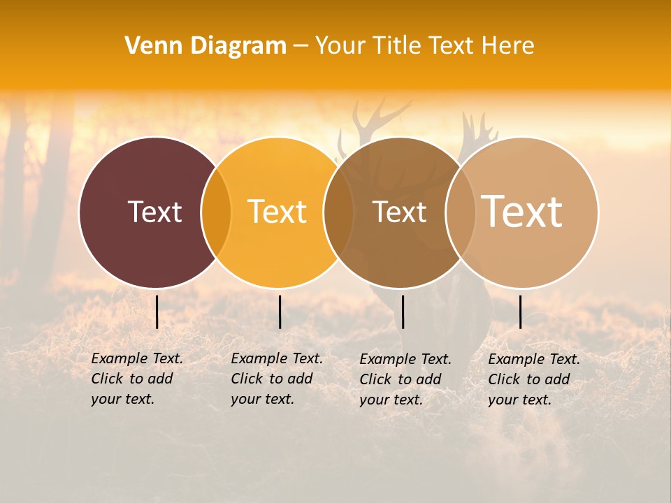 Antler Evening Sun Purple PowerPoint Template