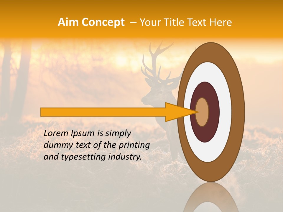 Antler Evening Sun Purple PowerPoint Template