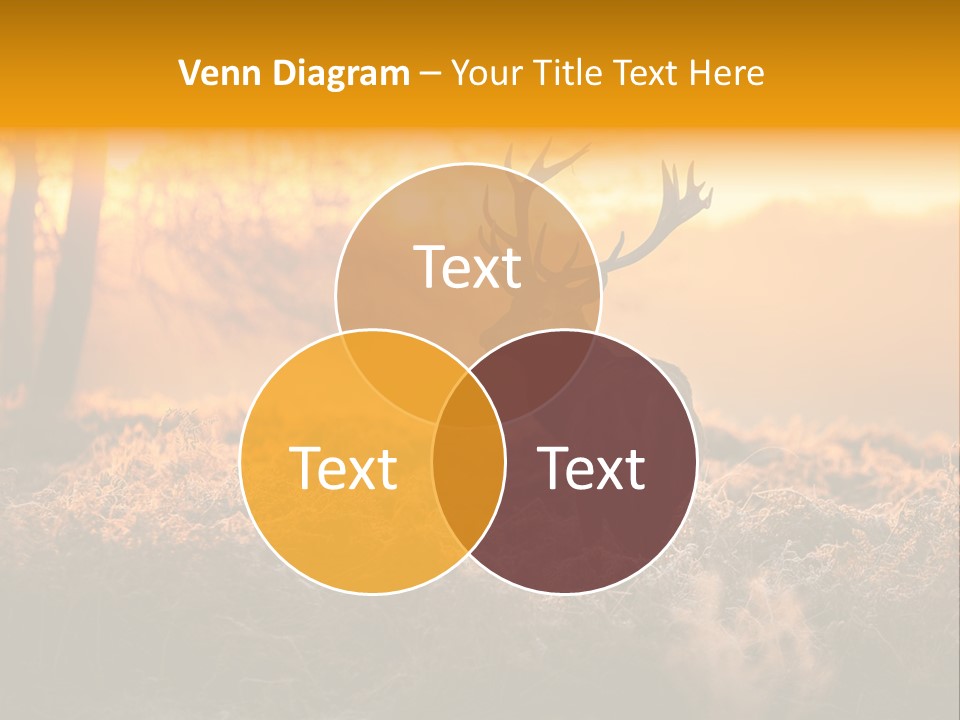 Antler Evening Sun Purple PowerPoint Template