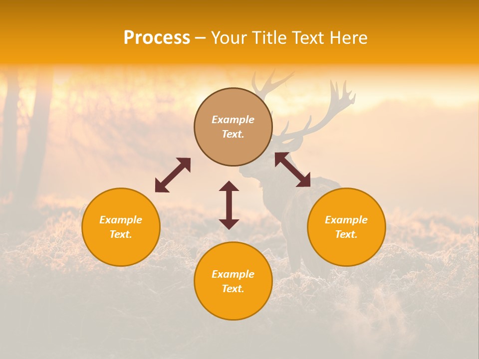 Antler Evening Sun Purple PowerPoint Template