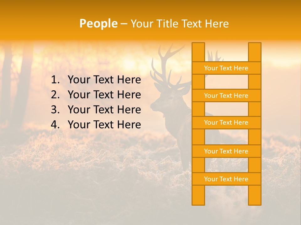 Antler Evening Sun Purple PowerPoint Template