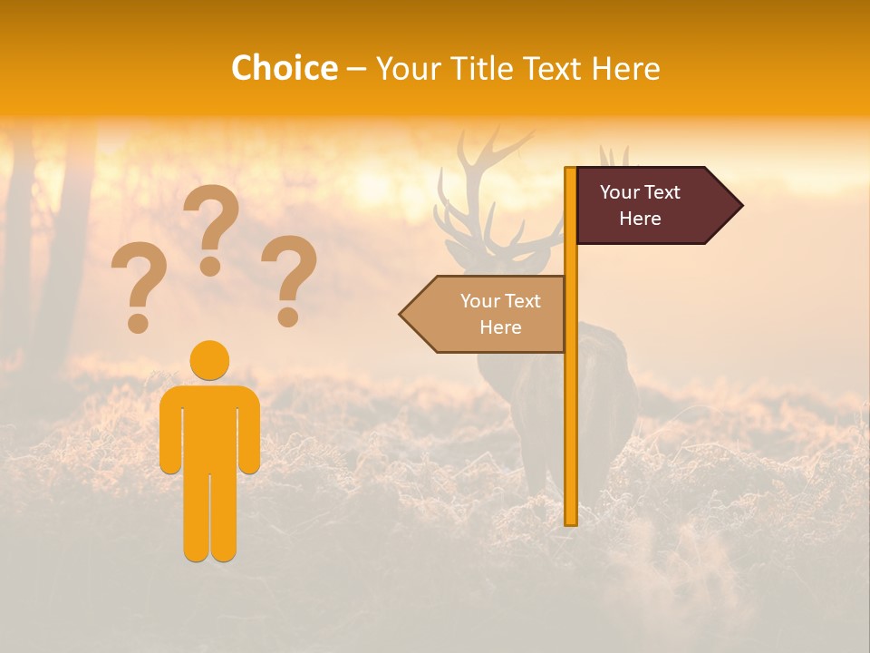 Antler Evening Sun Purple PowerPoint Template