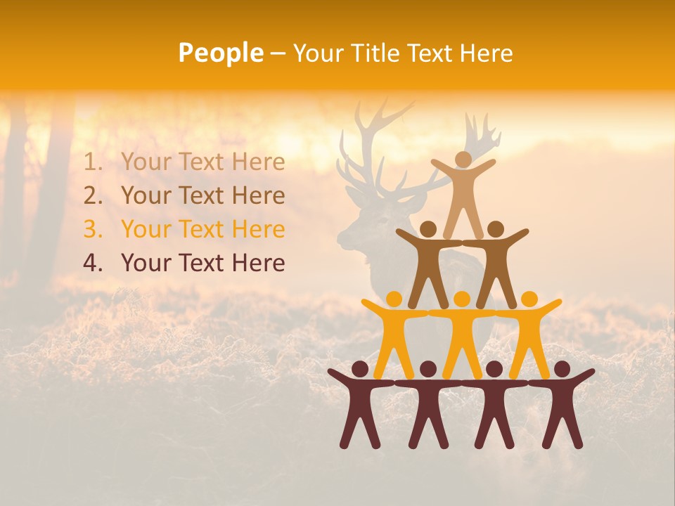Antler Evening Sun Purple PowerPoint Template