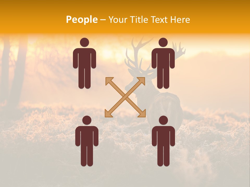 Antler Evening Sun Purple PowerPoint Template