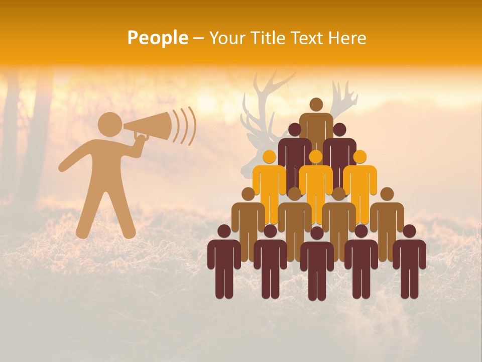 Antler Evening Sun Purple PowerPoint Template