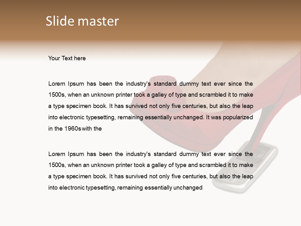 Communication Isolated On White Damaged PowerPoint Template