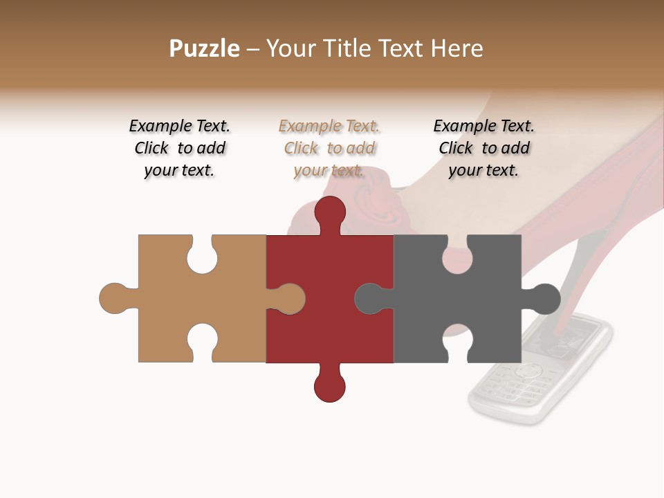 Communication Isolated On White Damaged PowerPoint Template