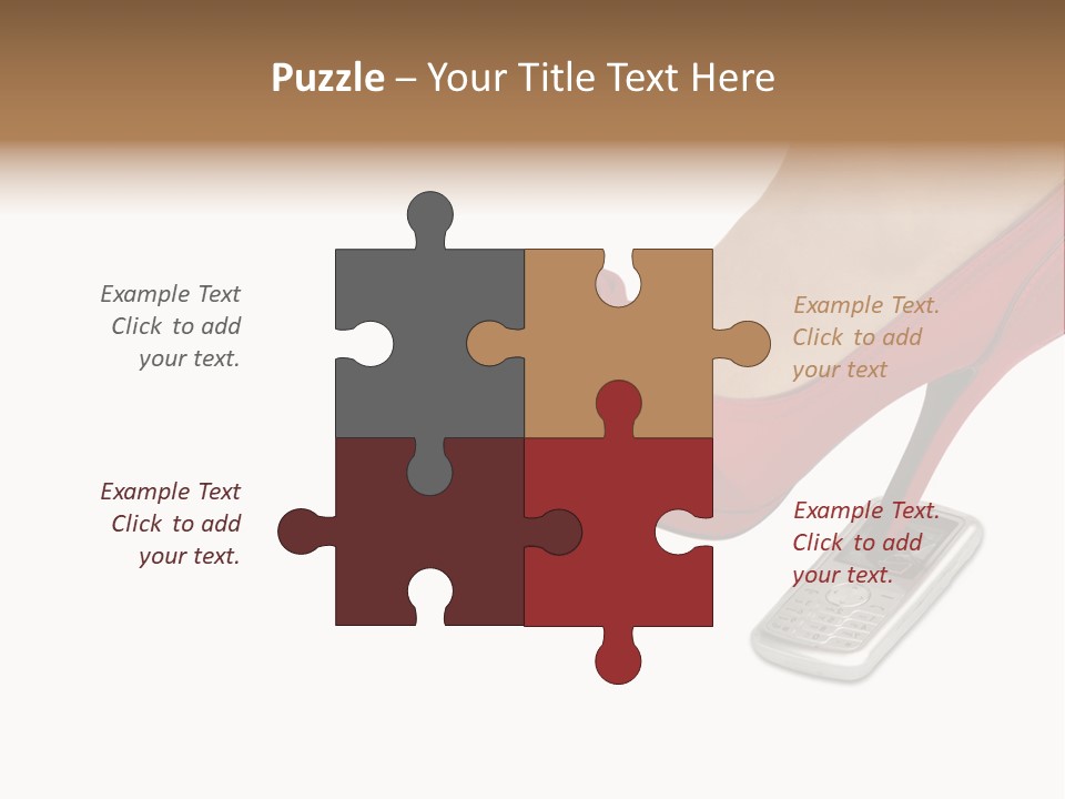 Communication Isolated On White Damaged PowerPoint Template