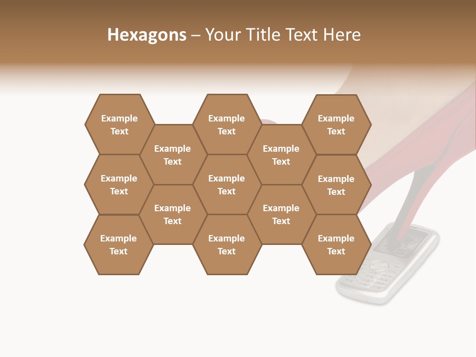 Communication Isolated On White Damaged PowerPoint Template