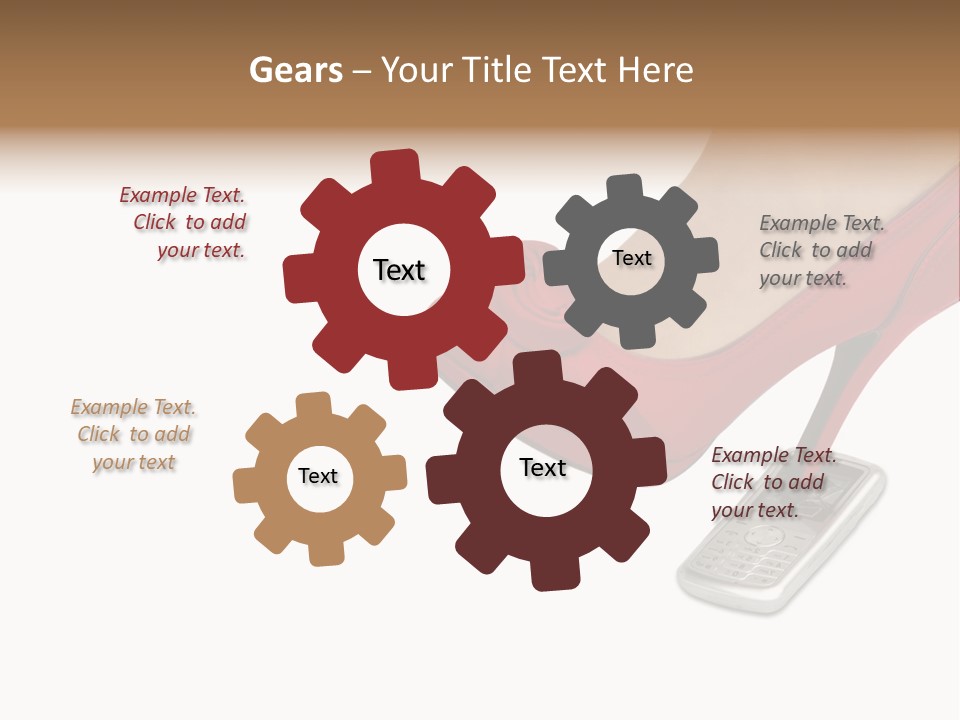 Communication Isolated On White Damaged PowerPoint Template