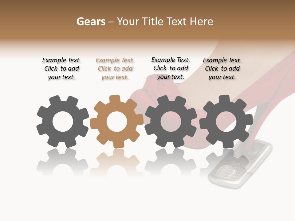 Communication Isolated On White Damaged PowerPoint Template