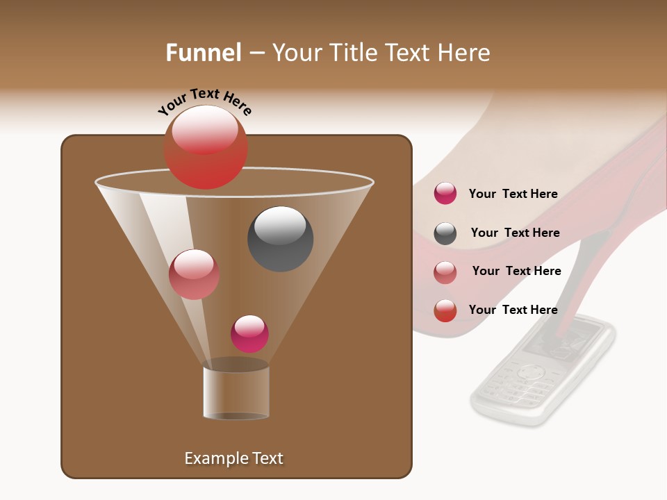 Communication Isolated On White Damaged PowerPoint Template