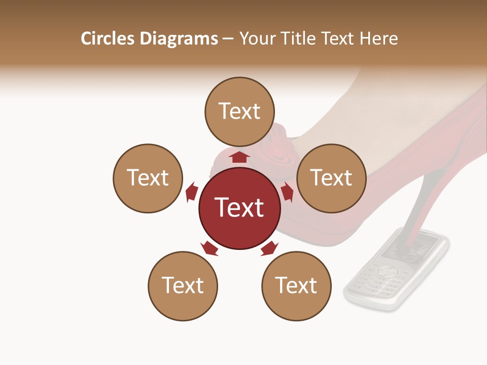 Communication Isolated On White Damaged PowerPoint Template