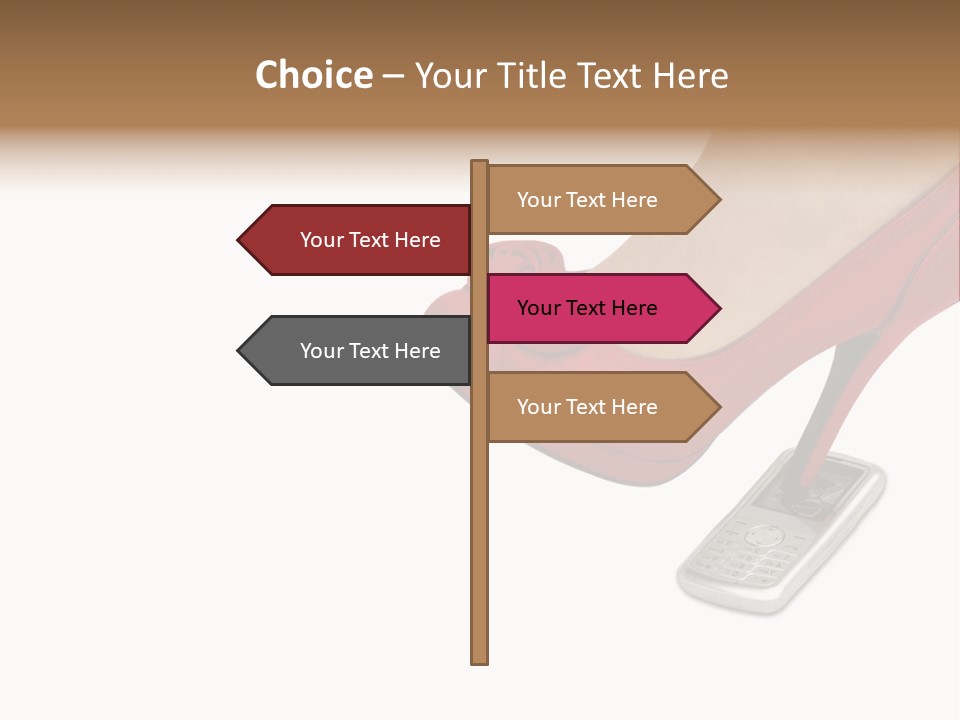 Communication Isolated On White Damaged PowerPoint Template