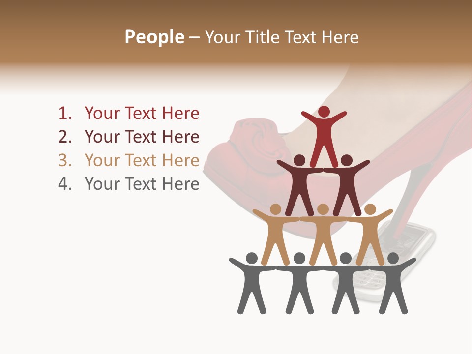 Communication Isolated On White Damaged PowerPoint Template