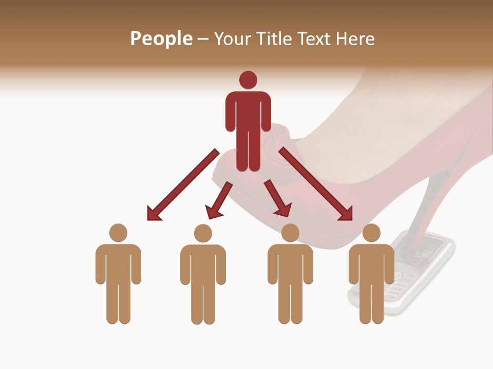 Communication Isolated On White Damaged PowerPoint Template