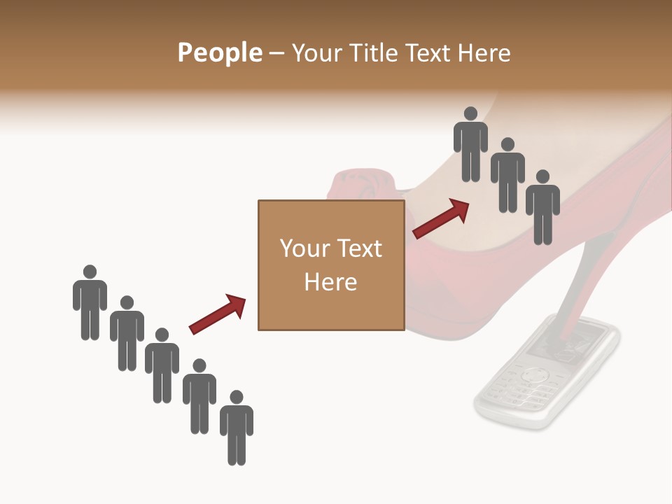 Communication Isolated On White Damaged PowerPoint Template