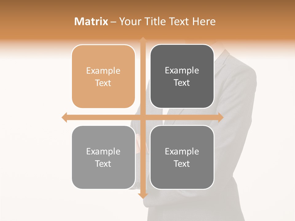 Suit Model Hand PowerPoint Template