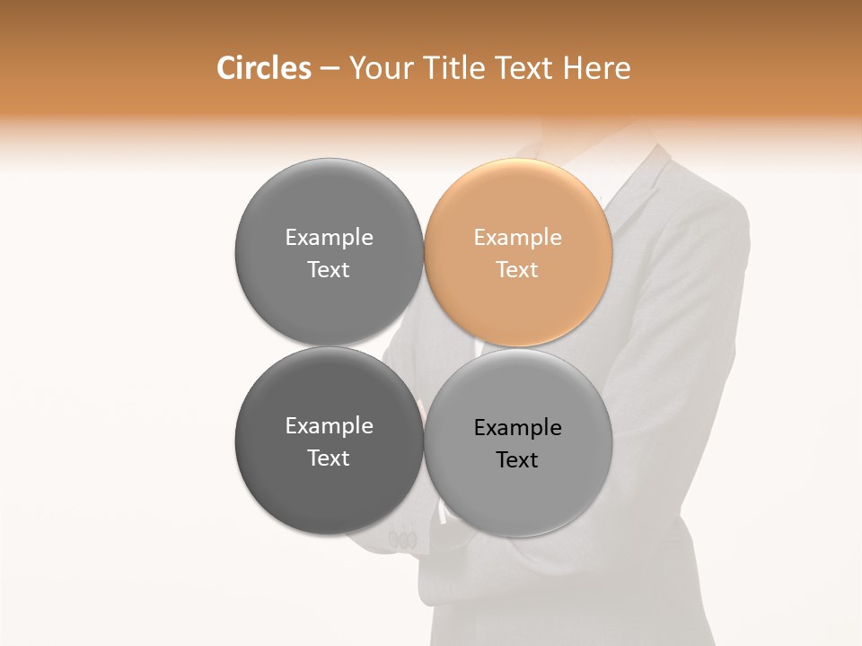 Suit Model Hand PowerPoint Template