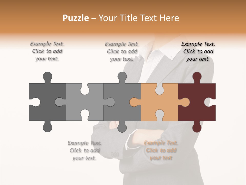 Suit Model Hand PowerPoint Template