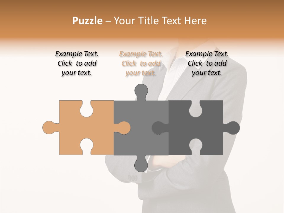 Suit Model Hand PowerPoint Template