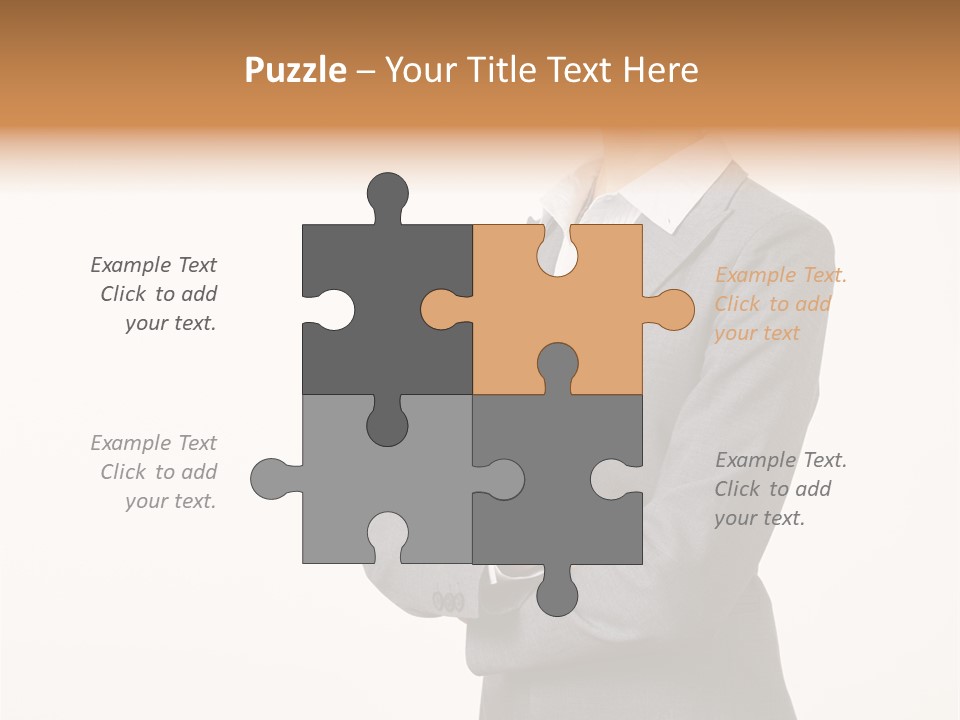 Suit Model Hand PowerPoint Template