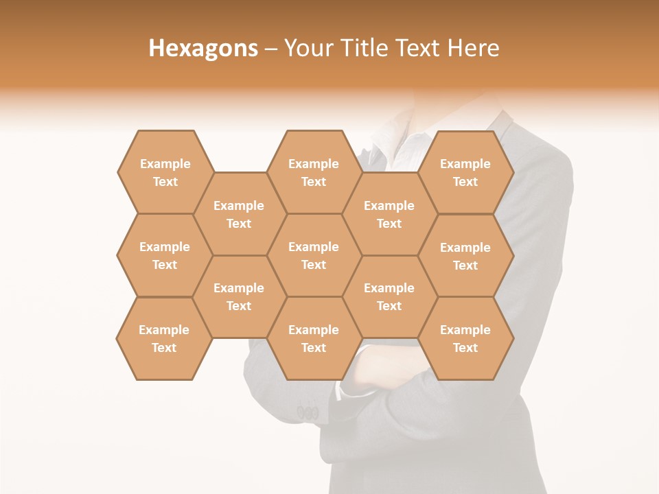 Suit Model Hand PowerPoint Template