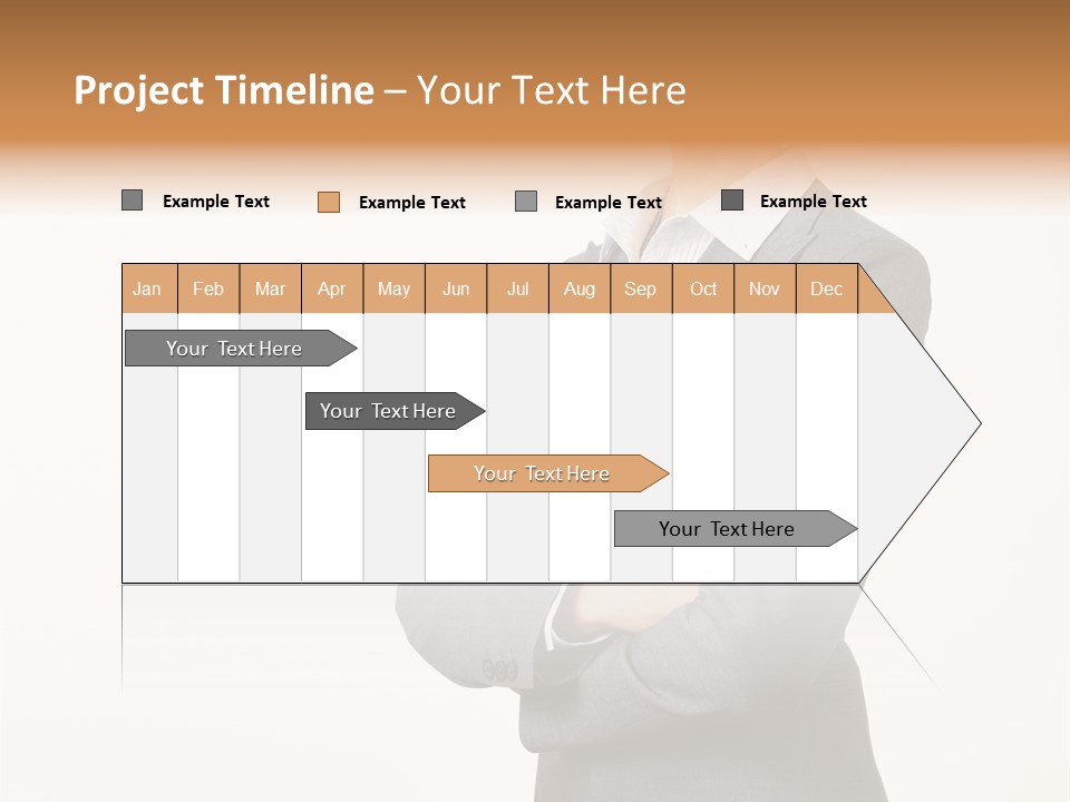 Suit Model Hand PowerPoint Template