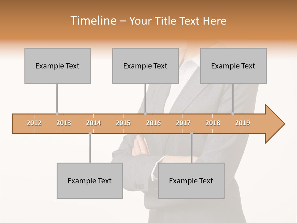 Suit Model Hand PowerPoint Template