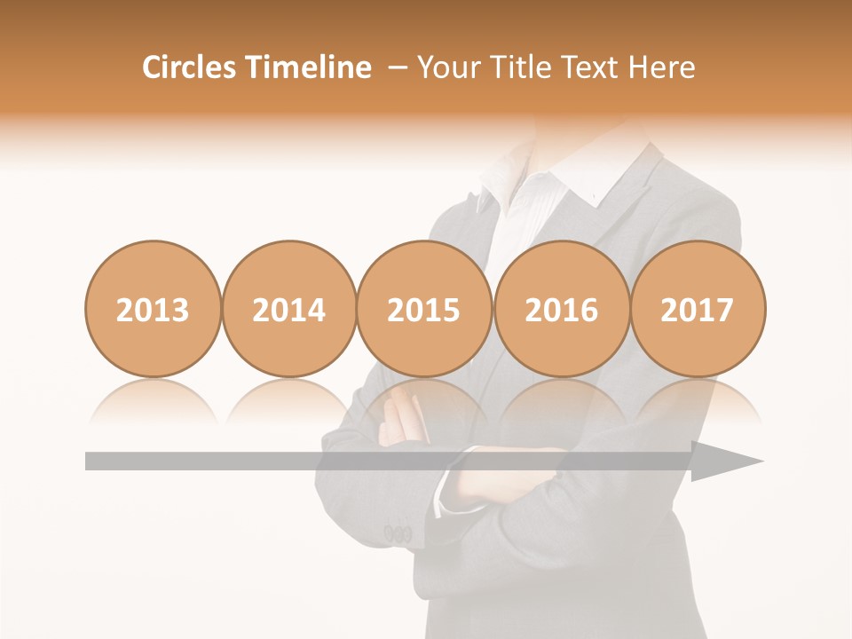 Suit Model Hand PowerPoint Template