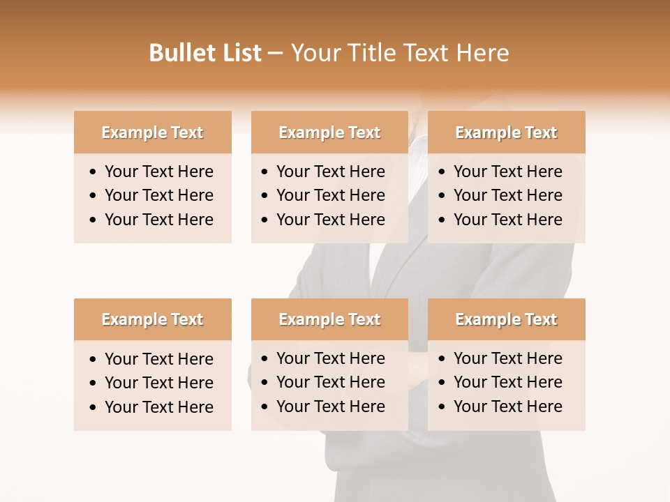 Suit Model Hand PowerPoint Template