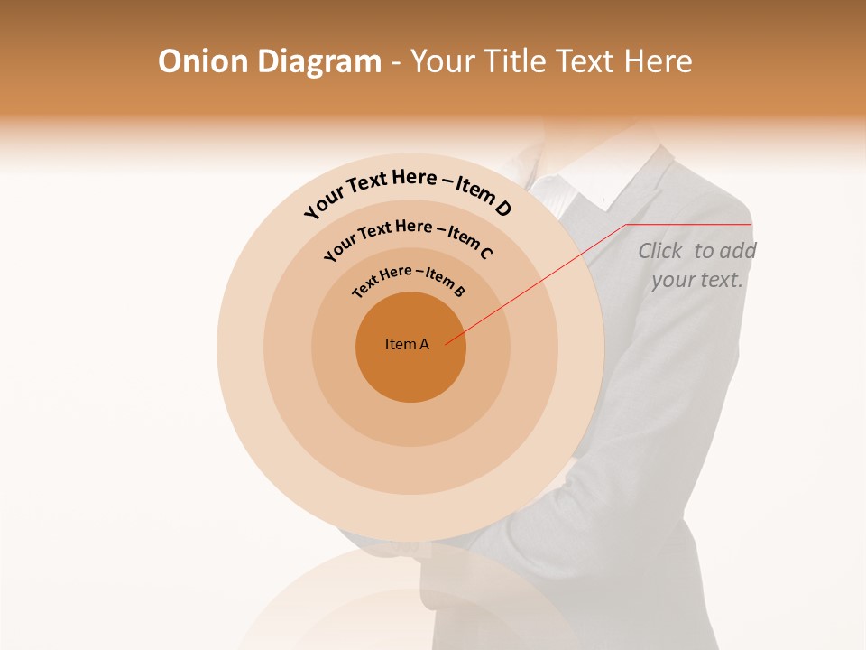 Suit Model Hand PowerPoint Template