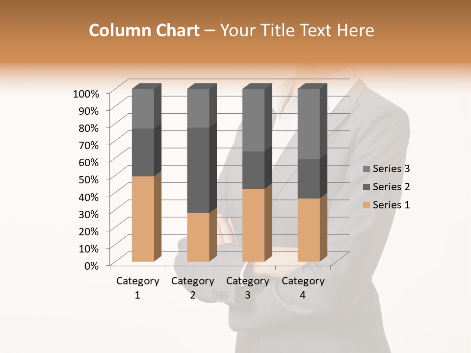 Suit Model Hand PowerPoint Template