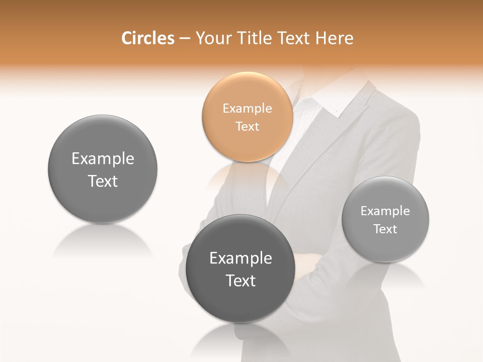 Suit Model Hand PowerPoint Template
