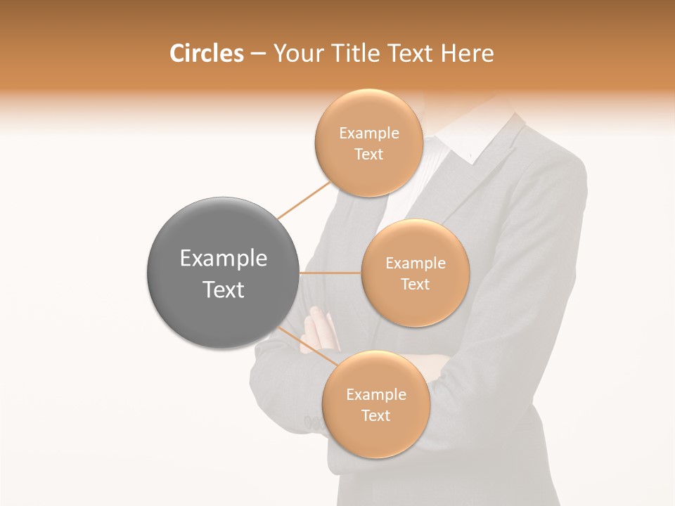 Suit Model Hand PowerPoint Template