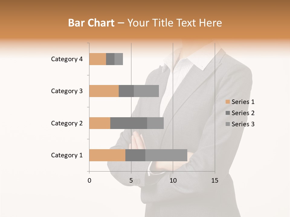 Suit Model Hand PowerPoint Template