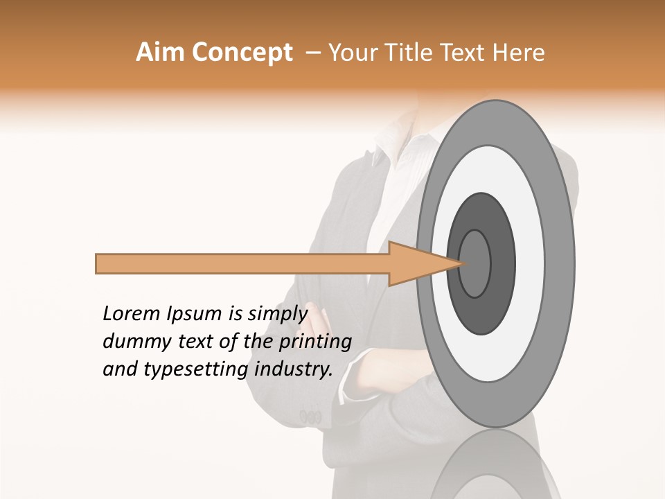 Suit Model Hand PowerPoint Template