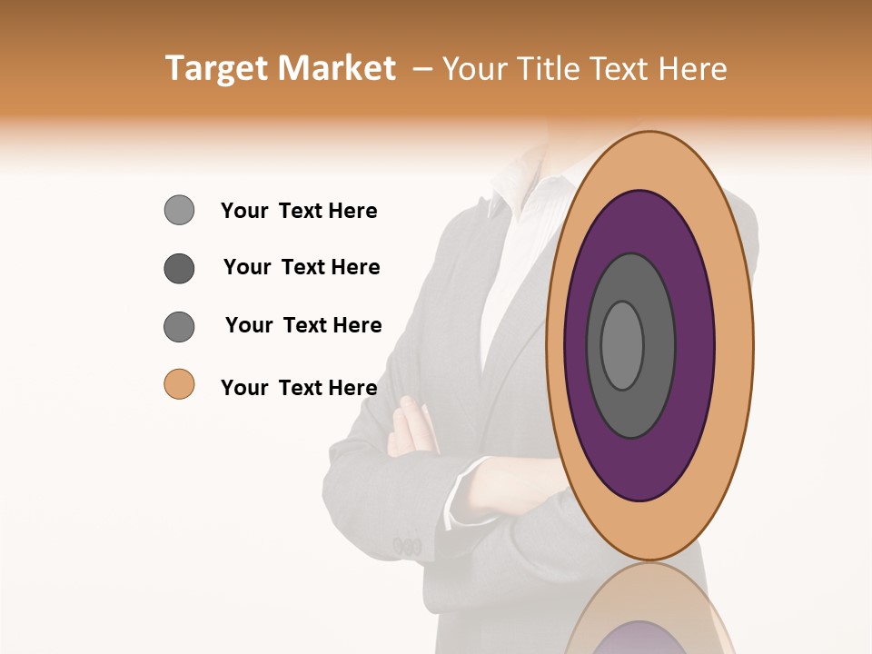 Suit Model Hand PowerPoint Template