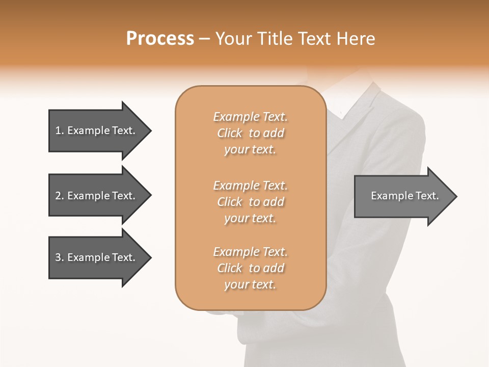 Suit Model Hand PowerPoint Template