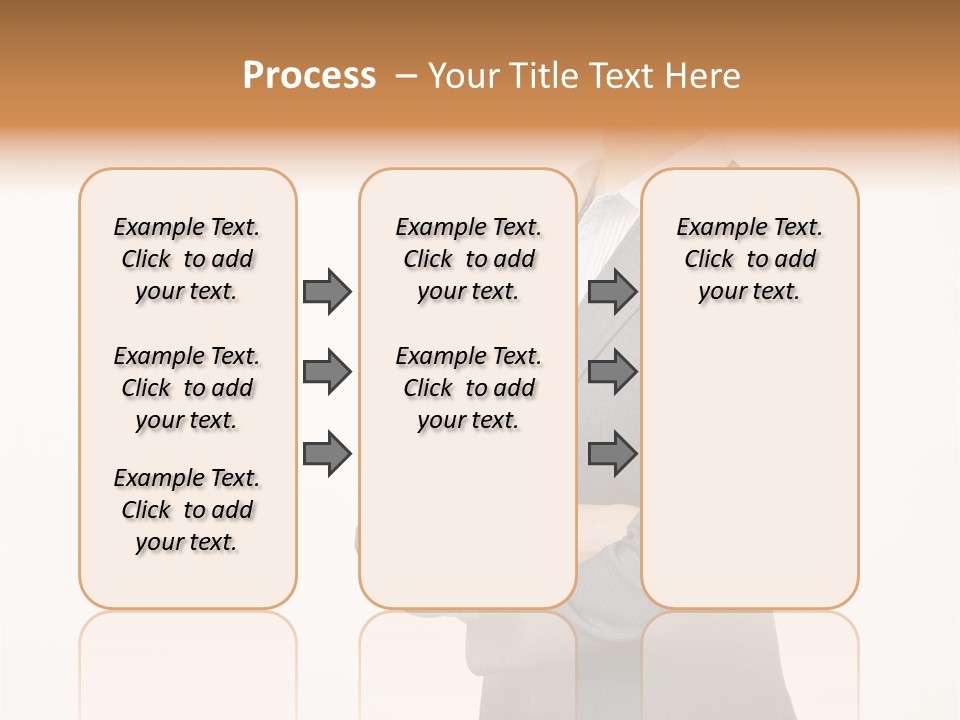 Suit Model Hand PowerPoint Template