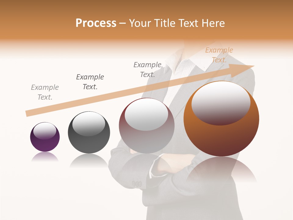 Suit Model Hand PowerPoint Template